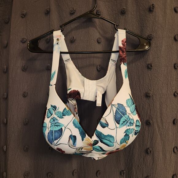 CACIQUE by LANE BRYANT Bra 42D Floral Underwire Lightly Lined Full Coverage - Picture 1 of 9